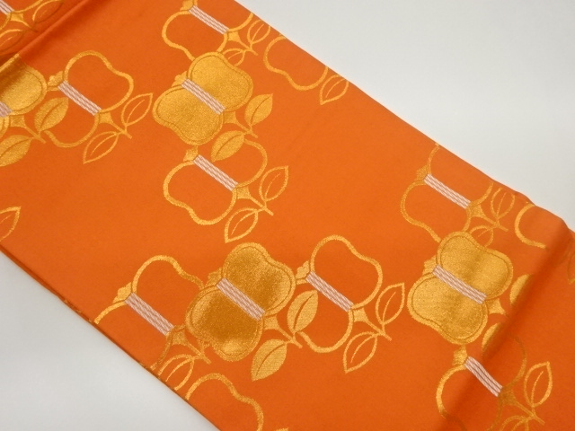 遠州椿模様織出し名古屋帯